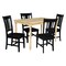 International Concepts 30 in. x 48 in. Solid Wood Dining Table with 4 Chairs K01-3048-C46-10-4 - alternate 1